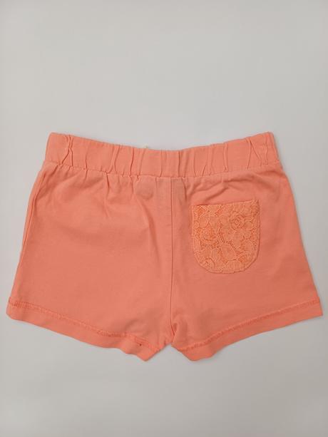 Šortky / kraťase s čipkovaným vreckom, lupilu,98