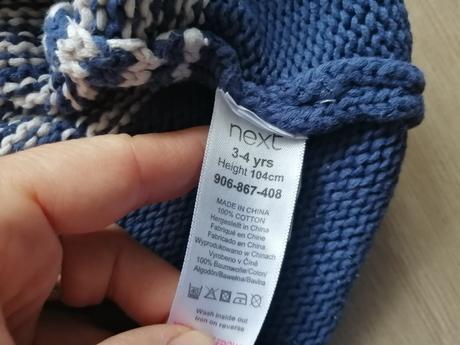 Pasikavé teplé šaty, next,104