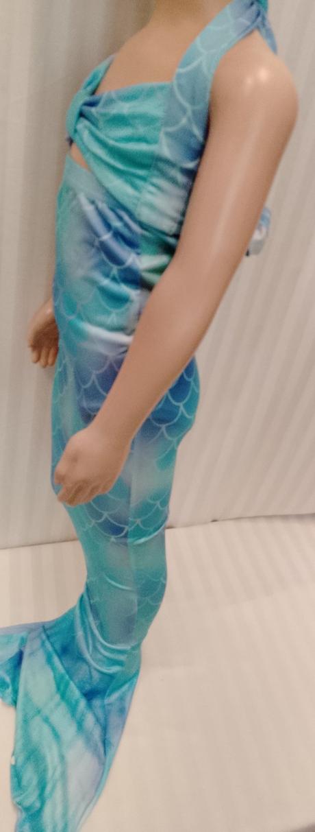 3 set plavecký morská víla modro tyrkysová, 110 cm, 110