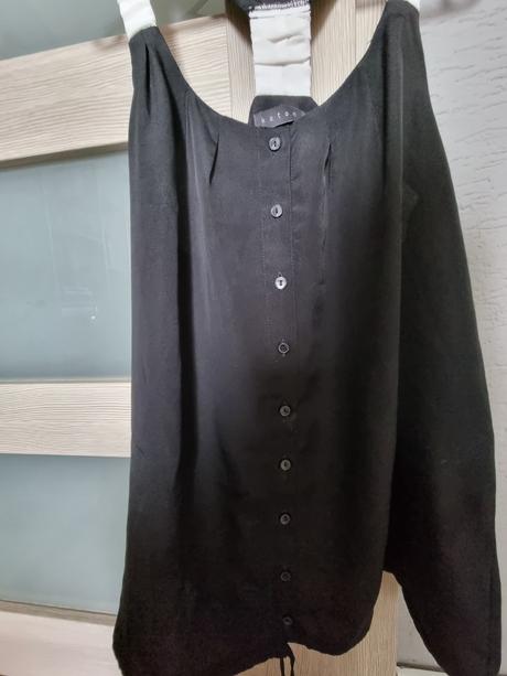 Čierno-biele tielko koton, l