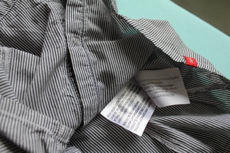 Znackova edc kosela s kravatou, modry pasik , esprit,xs