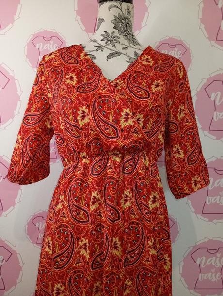 Vzorované maxi šaty, m