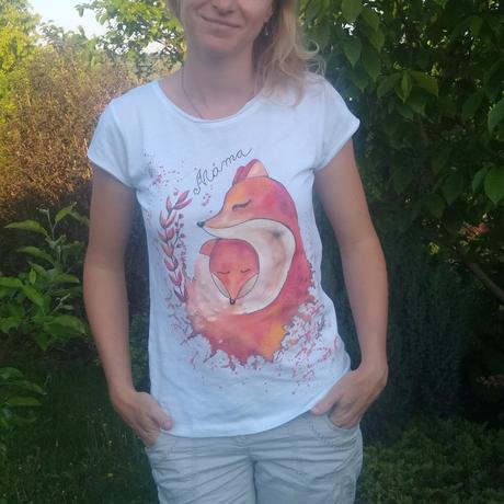 Maľované tričko mama, l / m / s / xl / xxl