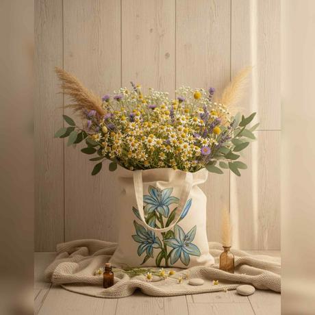 Plátené, ručne maľované tašky, 