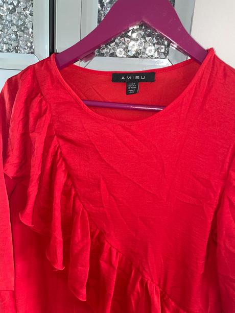 Amisu červene saty, amisu,s