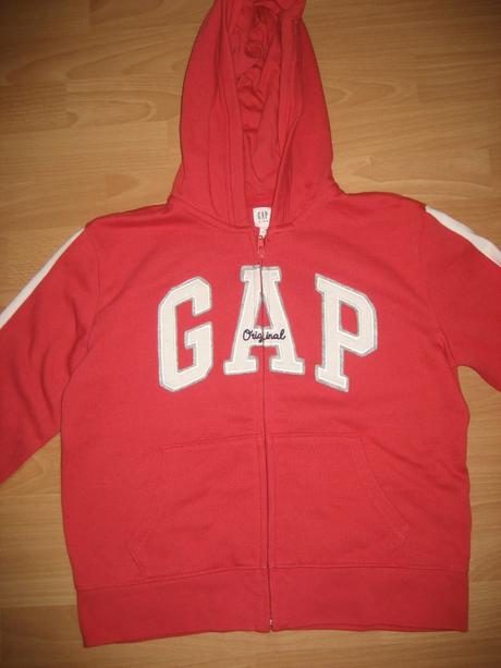 Krásna červená mikinka, gap,164