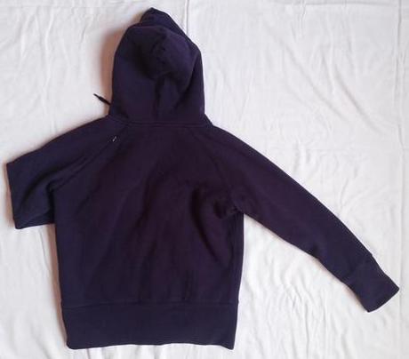 Fialova zateplena mikina, 140