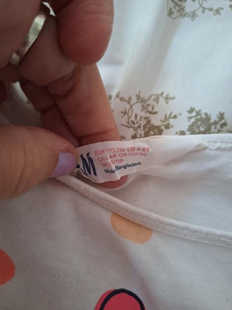 Bodkovane tricko, h&m,110