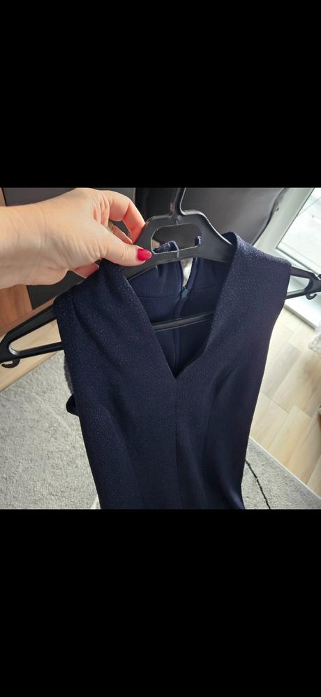 Modré elegantné šaty, 38