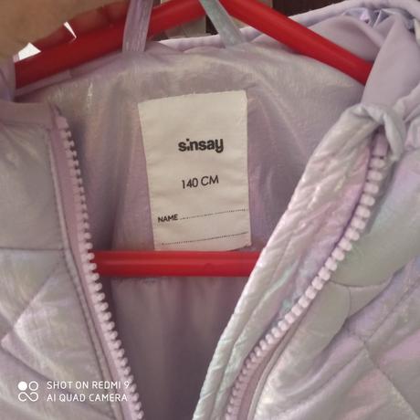 Metalická prechodná bunda, sinsay,140