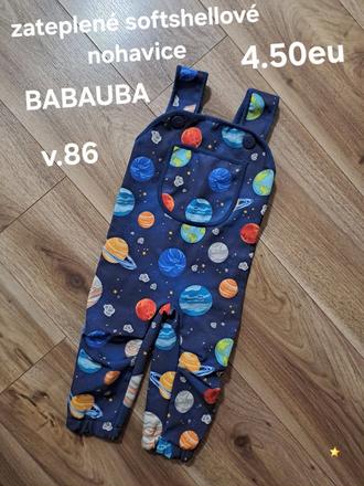 Zateplené softshellové nohavice, 86