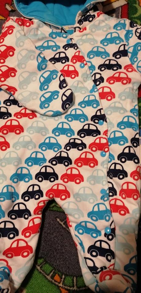 Autíčkový overal 3-6m, 68