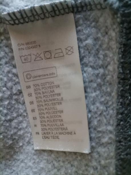 Šedý svetrík na gombíky 92, h&m,92