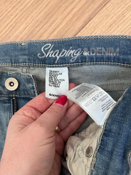 Jeansy tvarujuce, h&m,m