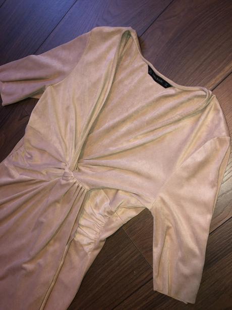 Dámske béžové šaty zara veľkosť m, zara,m