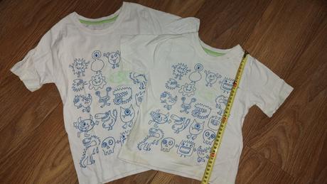 Tričko 2x - 2-3 roky a 5-6 rokov, rebel,122