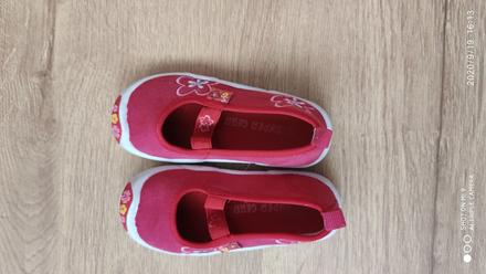 Prezuvky pre dievcatko c.25, cervene, 25