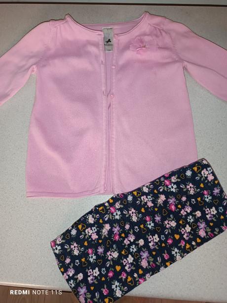 Svetrík + legíny veľ.116, palomino,116