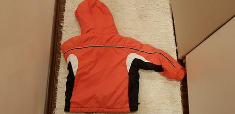 Oranžová bunda vel.116-122, 116