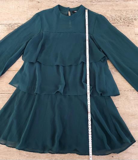 Tmavozelené minišaty / tunika zara, zara,s
