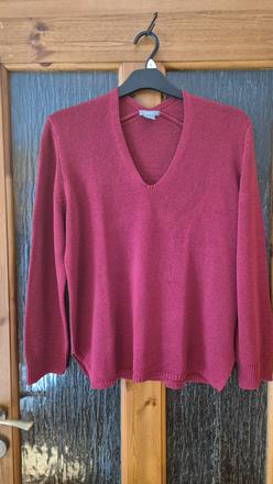 Bordový pulóver l, lindex,l