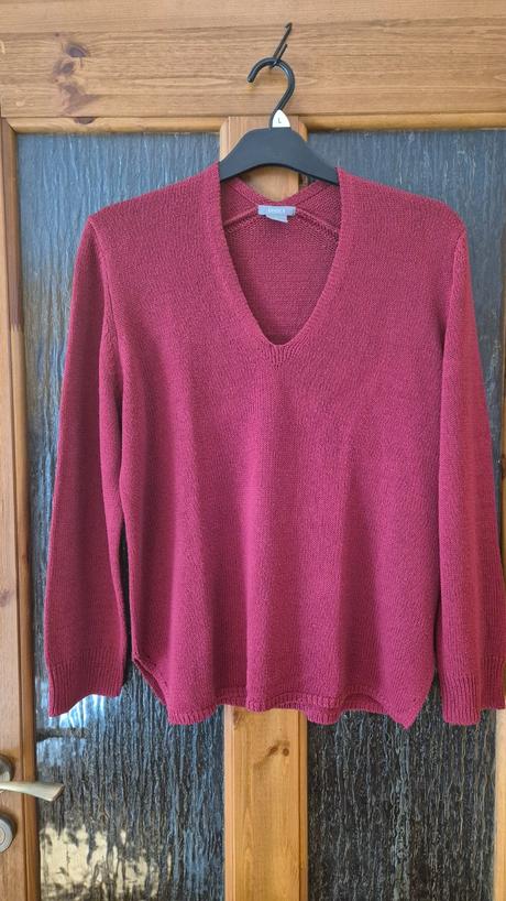 Bordový pulóver l, lindex,l
