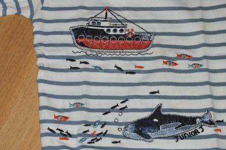 Letny komplet lodka, marks & spencer,80