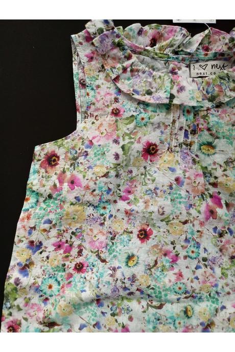 Baby letný kvetinkový topik next, next,80