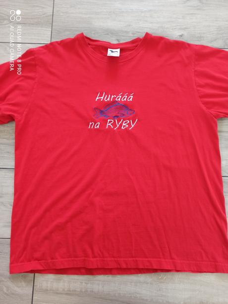 Tričko pre rybára xl, 
