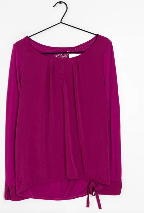 S.oliver fuksia blúzka/top vel.34/xs, s.oliver,34 / xs