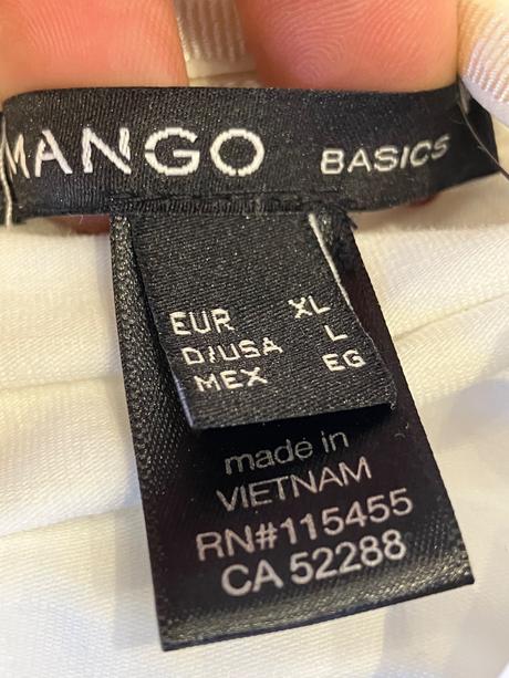 Dámske spodné tielko biele mango (xl), mango,xl