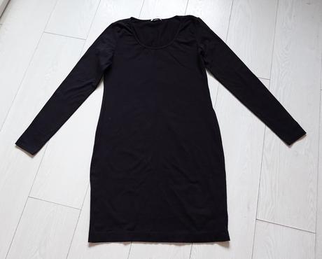 Šaty h&m basic, h&m,l