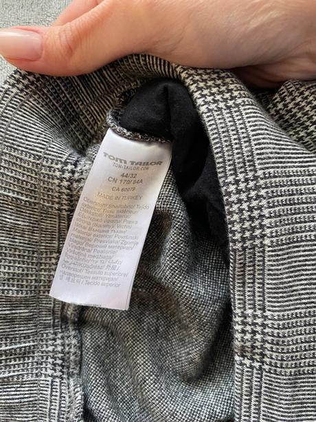 Pánske kárované nohavice, tom tailor,44