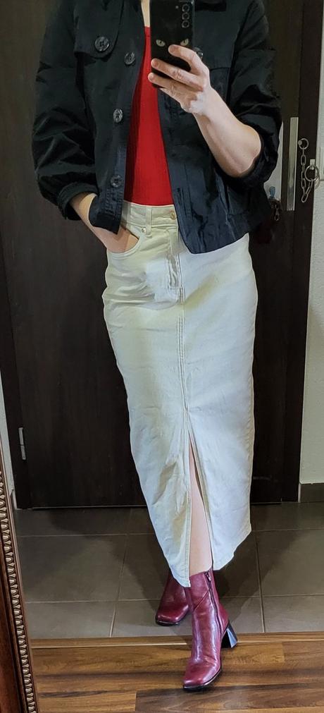 Denimová sukňa, tesco,m