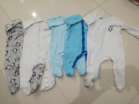 Dupačky top stav,balik 5ks,set.vel62, 50–62