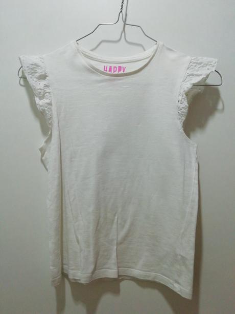 Biele tričko s madeirou, f&f,134