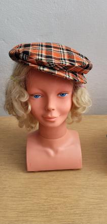 Kockovaná baretka detská, 122