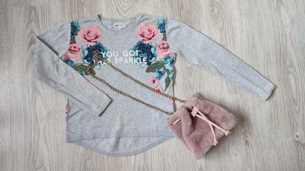 Svetrikove tričko + kabelka, h&m,146