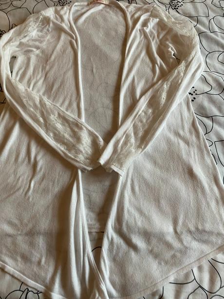 Tenší svetrík s čipkou camaieu v. s/m, camaieu,s