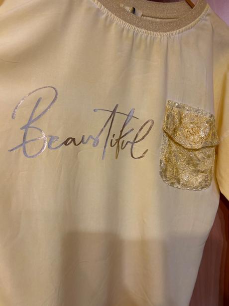 Tričko z dvoch látok m/l, m