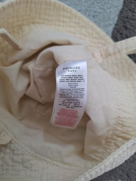 Muselinovy letny klobuk 86/92, primark,86