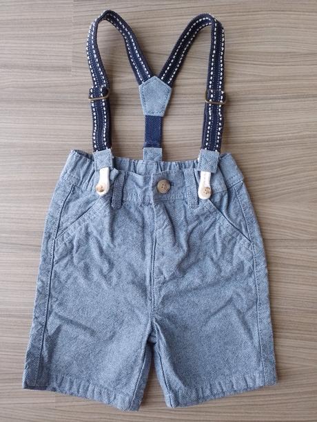 Spoločenské krátke nohavice na traky, 74