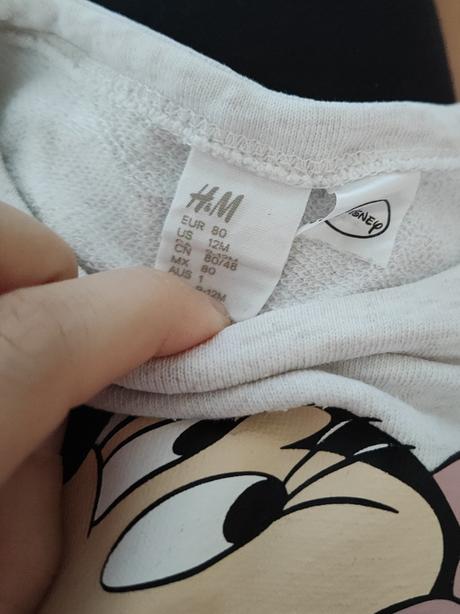 Mikinka minnie, h&m,80
