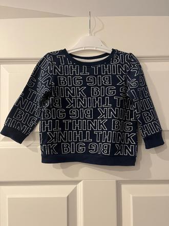 Tmavomodra mikina -think big-, pepco,86