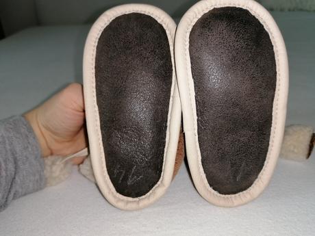 Baby topánočky s pravou kožou a ovčou vlnou z jarm, 21