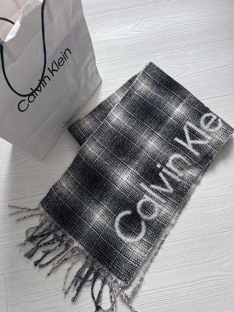 Calvin klein - vlnený šál, calvin klein