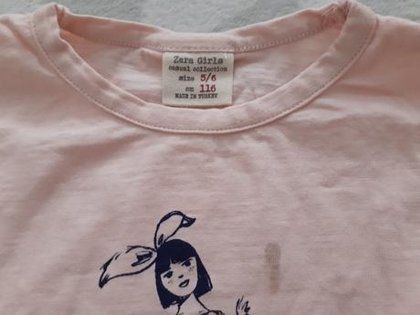 Bledoruzovy dievcensky pulover, zara,116