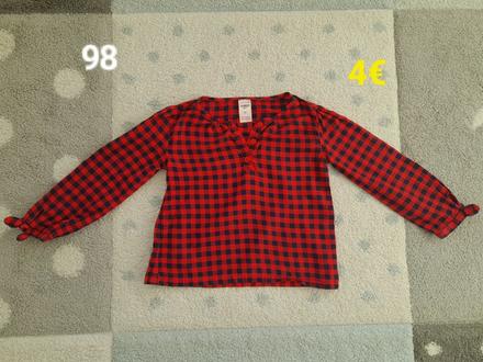 Vianocna karovana kosielka, bluzka 98, 98