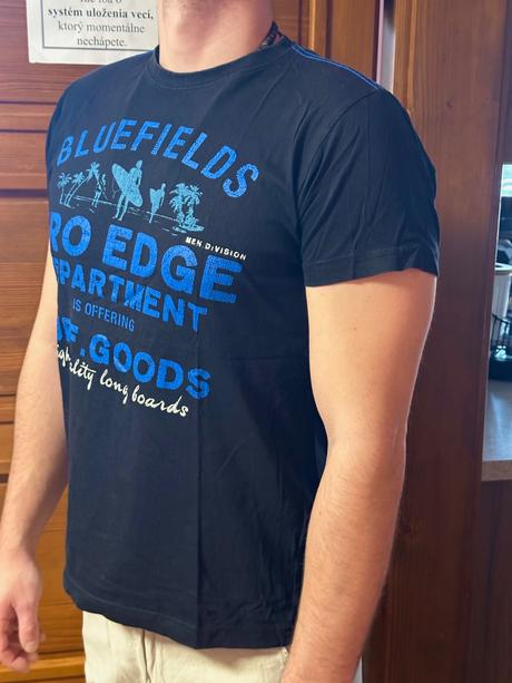 Pánske čierne tričko, l