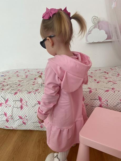 Mikinošaty s kapucňou a uškami, 74 - 140